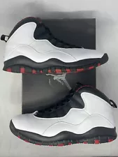 Air Jordan 10 Retro Chicago 2012 310805 100 White/Varsity Red/Black Size 10.5