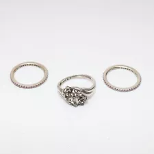 Bundle of 3 Sterling Silver Rings