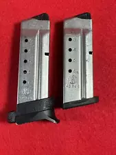 2 Smith & Wesson M&P Shield 40 S&W Cal 6-Rnd 7-Rnd Factory Mag Magazine Clip