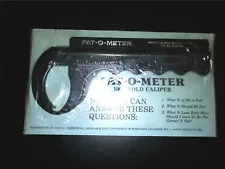 Fat-O-Meter Skinfold BMI Caliper NOS