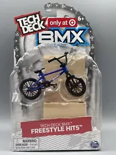 Tech Deck BMX Freestyle Hits Target Ex, SUNDAY DK BLUE w/obstacle FINGERBIKE NEW