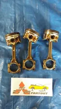 OEM MITSUBISHI LANCER EVOLUTION 7 4G63 Pistons and Rods stock#P