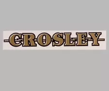 Crosley Radio Logo Water Slide Decal Sticker Old Antique Wood Vintage Tube Radio