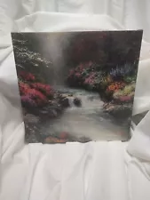 Besides Still Waters Canvas 14 x 14 Painting by Thomas Kinkade with COA