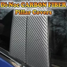 CARBON FIBER Di-Noc Pillar Posts for Infiniti FX 03-08 6pc Set Door Trim Cover