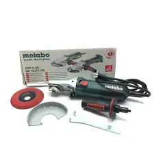 Metabo WEF 9-125 5" Flat-Head Wired Angle Grinder 8A 910W Non-Locking Trigger