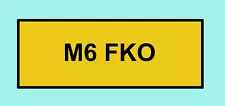 M6 FKO Private Number Plate Cherish Personal Registration Cheap Reg For Sale