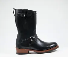 Julian Boots, Engineer Boot, Horween CHRXL & Latigo Black, Handmade in the USA