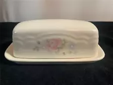 Pfaltzgraff Tea Rose Covered Butter Dish