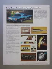 DODGE CHARGER DAYTONA & SE orig 1977 Sales or Specs Leaflet Brochure for Canada