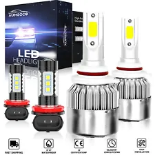 For Dodge Durango 2014-2015 - 4x LED Headlight Hi/Low+Fog Light Bulb Combo Bulbs (For: 2015 Dodge Durango)