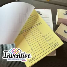 Custom sales notes/invoices for your business free design8.5x5.5" passing paper.