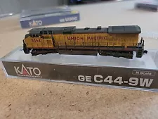 N Scale Locomotive For Sale. Kato GE C44-9W. Weathered Union Pacific. DCC