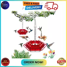 2 Pack Hummingbird Feeders for Outdoors, Plastic Hummingbird Feeders - Resistant