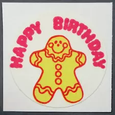 Vintage TREND MATTE Scratch and Sniff Stinky Stickers - GINGERBREAD (1979)