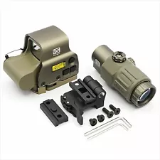 EOTech EXPS3 + G33 Magnifier Replica Set Dot Sight Booster FDE L3 CLASSIC