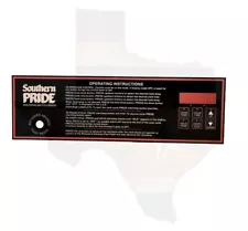 Southern Pride Smoker Grill Pit 415024 Southern Pride Cook & Hold Control Panel