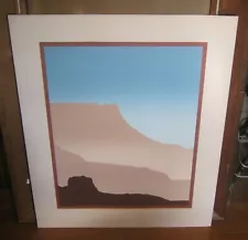 Beautiful Southwestern Minimalist Limited Edition LANDSCAPE Giclee SCHURR?! NR