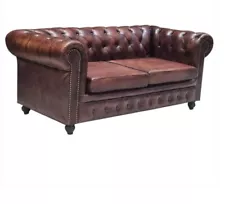 Handmade Leather Sofa for Home & Living Room & Office & Guest Room