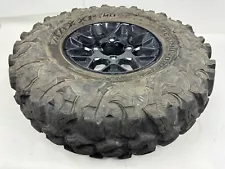 1-2022-24 CAN-AM MAVERICK X3 WHEEL TIRE 30x10x14 MAXXIS CARNIVORE USED WT406