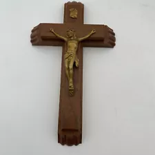 Unused Vtg Religious Catholic Last Rites Crucifix Cross Holy Water Candles