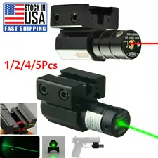 Tactical Red/Green Laser Beam Dot Sight Scope For Gun Rail 11/20mm Pistol Weaver