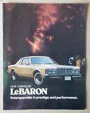 1979 Chrysler LeBaron Sales Brochure 8 page Canada