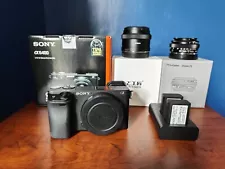 sony a6400 mirrorless Aps-c camera. Lightly Used, 2 Prime Lenses, no Kit Lens.