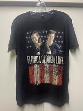 Florida Georgia Line Tour T-shirt Black Medium 2-sided 18 1/2” X 27 1/2” Preownd