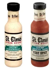 1 St. Elmo Steak House Creamy Horseradish Sauce & 1 Shrimp Cocktail Sauce