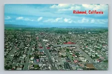 Richmond,CA Aerial View Contra Costa County California Vintage Postcard