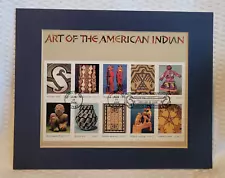 ART OF THE (NATIVE) AMERICAN INDIAN - FRAMEABLE POSTAGE STAMP ART - 1447