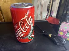 Rare Vintage Coca Cola Coke Can Desk / Table Lamp 1970s