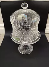 Shannon Crystal Pedestal Domed Cake Pastry Stand Hand Crafted Ireland