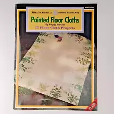 Painted Floor Cloths: How to Create a Painted Canvas Rug by Peggy Decker