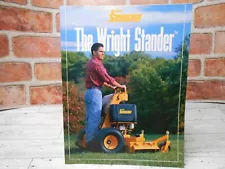 The Wright Stander Lawnmower Dealer Sales Brochure Pamphlet