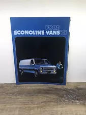 1975 Ford Econoline Brochure Chateau Van Truck E-100 250 350 Original