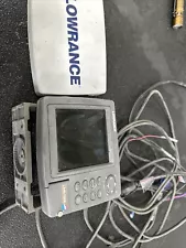 Lowrance LMS 520C GPS Fishfinder Head Unit And Cords