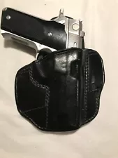 Don Hume RH Pancake Style Holster for S&W 5906 Round Trigger