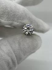 9mm Round Cut Colorless Synthetic Moissanite Loose Stone 3 Carat Diamond Equival