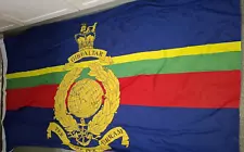 LARGE CORP FLAG FOR THE ROYAL MARINE COMMANDOS, APPROX 4FT X 7FT