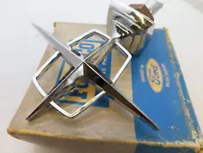 NOS OEM 1967 Lincoln Continental hood ornament cross logo symbol emblem