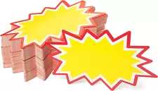 Starburst Signs with Stickers 200pcs | Sale Price Tags for Garage Sale, Estate &