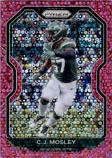 2020 Panini Prizm Pink Disco Donuts /15 SSP CJ Mosley New York Jets #34