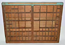 Antique (1870's) Printers Letterpress Type Drawer 2/3 size California Job Case