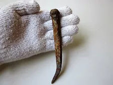 rare ancient Roman large iron nail for crucifixion 1-2 century AD.(2)