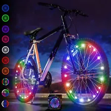 2-Tire Pack LED Bike Wheel Lights with Batteries Included for Ultimate Safety