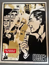 Shepard Fairey / The Medium is the Message / Screenprint / Signed Numbered / RAR