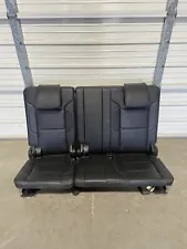 2015-2020 3RD ROW SEATS JET BLACK LEATHER TAHOE YUKON ESCALADE SUBURBAN