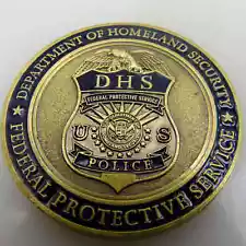 U.S. POLICE FEDERAL PROTECTIVE SERVICE CHALLENGE COIN